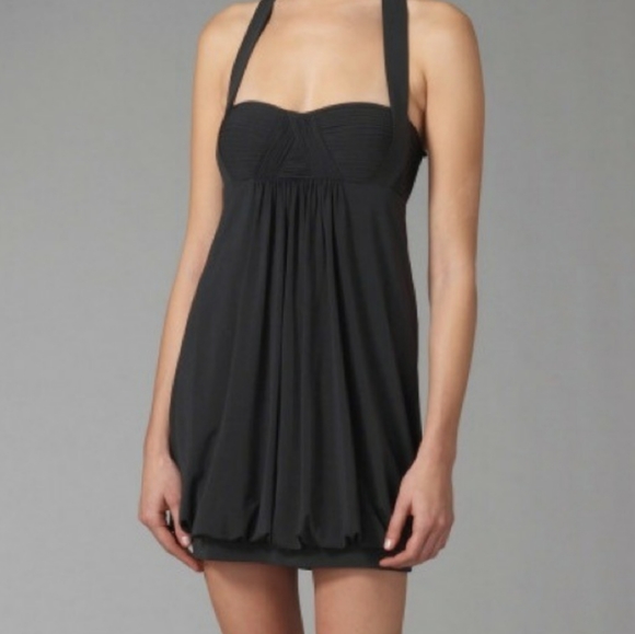 BCBG Sz Med Bubble Hem Halter Dress - Picture 9 of 12